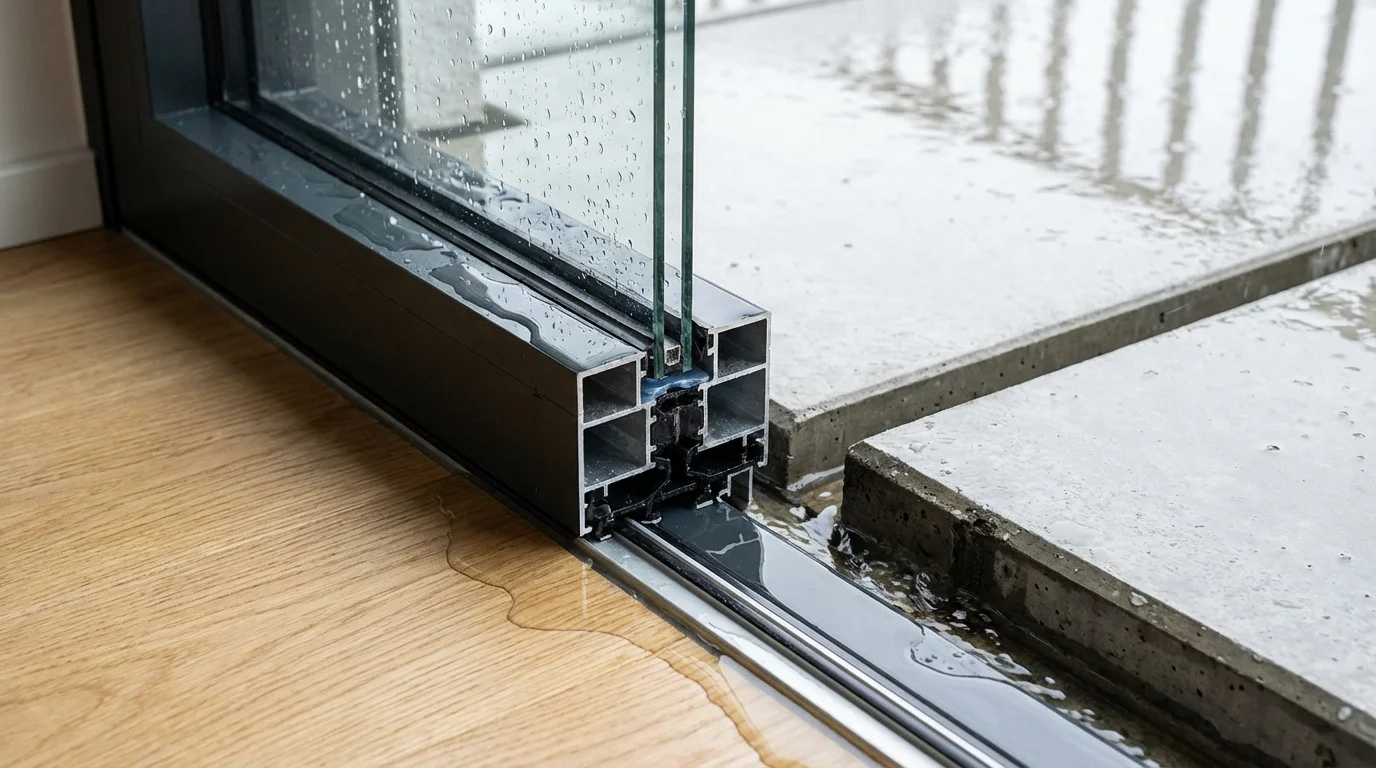 Balkontuerschwelle regenwasser problem