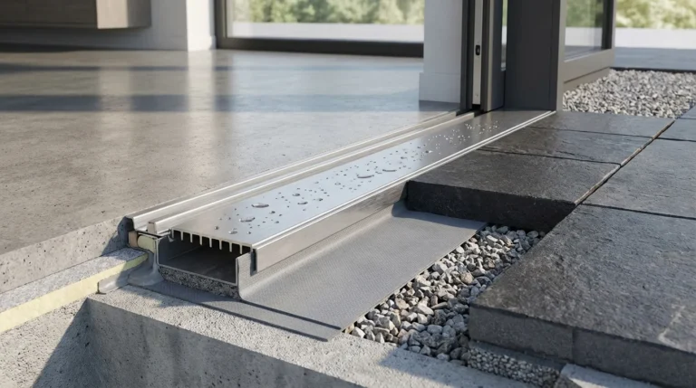 Barrierefreie tuer modern architektur