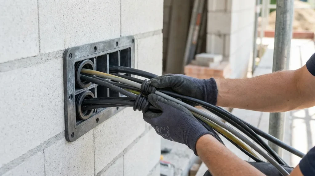 Epdm gummidichtungen wanddurchfuehrung