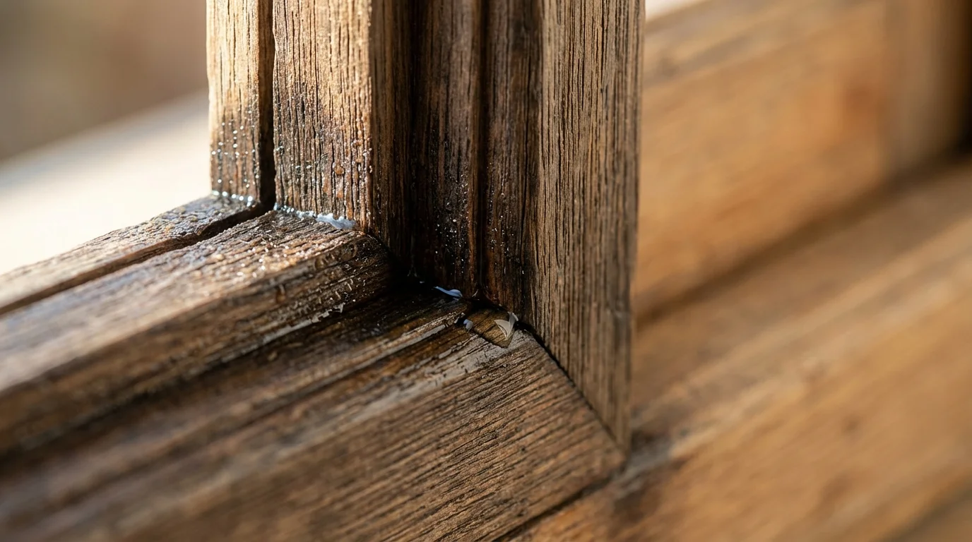 Holzfenster v nut fluegelverbindung
