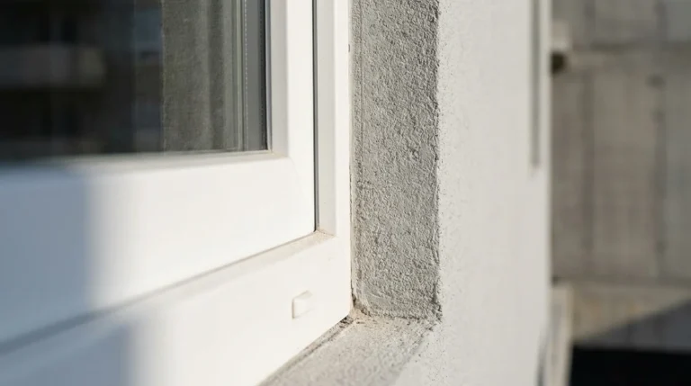 Moderner fensterrahmen detailaufnahme