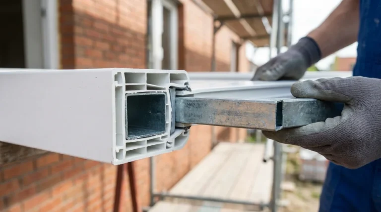 Pvc fensterrahmen installation